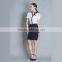 China Fatory Designs V Neck Dress Fashion Airline Stewardess Uniform
