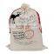 Wholesale Monogrammed Canvas Santa Sack with drawstring