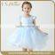 YNF0116 - 1 new arrived high quality white flower girl dress patterns for girls