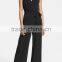 Fashion One Piece V Neck Sexy Sleeveless Wide Leg Ladies Jumpsuit For Wholesale 2017