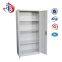 luoyang fenglong office furniture steel Cupboard storage cabinet with metal two 2 swing door
