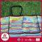 Handbag style 100% cotton waterproof outdoor picnic blanket