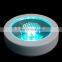 Custom Design Plastic Flashing Round wine bottle led coaste light up led coaster