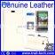 Cheap Wallet Style Magnetic Flip Stand PC Genuine Leather Case for HTC One M9 with Card Slots