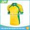 Dye sublimated Shorts sleeves cheap cricket clothing with yellow