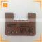 customized bulk debossed logo genuine leather labels for bags