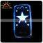 different shape LED light up flashing shining Moblie case