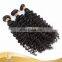 Hot sale natural color hair bundle braids on weft micro Brazilian hair deep wave