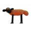 Ho display Life Size Fiberglass Flocking Shaun the Sheep Statue