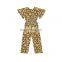 New Arrival Light Pink Newborn Jumpsuit Soild Fashion Onesie Baby Flutter  Short Sleeve Baby Girl Romper