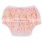 Toddler Peach Lace Bloomer Toddlers Diaper Cover Wholesale Baby Ruffle Bloomers