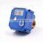 BSP NPT brass ss304 dn15 1/2inch  dn20 12v 24v CWX-25S 2 way motorized miniature ball valve with electric actuator