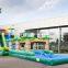 Large Commercial Slip n Water Slide Giant Inflatable Jungle Slip and Slide For Sale
