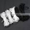 Factory In Stock Knitted Spandex Webbing White 3MM 4MM 5MM Earloop Flat Elastic Band for Automatic Facemask Masking Machine