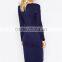Organic soft comfortable long sleeve twisted front elegant organic maternity modern dress