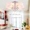 LED warm simple ceiling crystal chandelier with remote
