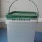 15L square and rectangle plastic buckets