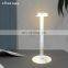 Bedroom decorative usb rechargable bed side white ceramic table lamp