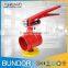 Handle Grooved Fire Control Signal Butterfly Valve