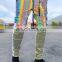 New colorful reflective trousers Europe and the United States casual plus size hip-hop trousers colorful reflective pants