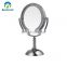 Double side magnifying lighted mirror