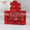 New 2016 Romantic Wedding China Red Laser wooden Decorative Candy Boxes