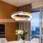 Modern Fashion Simple Personality Circular Chandelier Creative Restaurant Living Room Hotel Art Nordic LED Pendant Light