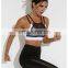 New Design Sexy White Black Hollow Out Mesh Sport Bra Top Women Padded High Impact  Thin Shoulder Strap Sports Bra and lagging