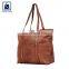 New Arrival Popular Luxury Design Style Fashion Matching Stitching Genuine Leather Shopper Bag for Women