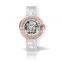 DK&YT Elegant Valentine Gift Girls Beautiful White Leather Watches Self Wind Woman Watch Automatic