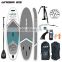 UICE Triple Layer Strongest Wood Design Inflatable Sup Stand Up Paddle Board ISUP Air Board Support Custom