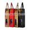 Free Sample Factory High end Custom Logo Paper Gift Wine Bag With Handles OEM Single Bottle Wine Paper Box With Kraft Paper