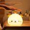 Deer LED Night Light Touch Sensor Remote Control Colorful Silicone USB Rechargeable Bedroom Bedside Lamp for Children Baby Gift