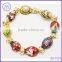 Easter Day Hand Crafted Faberge Egg Style Enamel Russian Egg Bracelet For Women