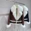 Fox fur big collar thick goose down down jacket fur one-piece coat women's winter short fur
