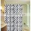 100% polyester White Stars printed shower curtain for hotel, family, waterproof bath curtain