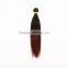 Top quality Brazilian vigin human hair weave 1b 99j two tone ombre color hair extension