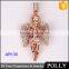 2015 hot sell gold diamond angel meaningful pendant necklace