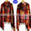 Latest 2016 Bohemian Style Fashional lady knitted winter ponchos and shawls
