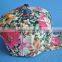customer flower snapback cap,flat cap
