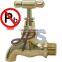 Lead free brass hose nozzle for drinking water system