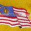 The north africa flag designs 100% embroidery patch iron on backing