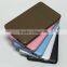 4000mAh external battery PU power bank for mobile phone