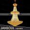 modern cheap 2015 led acrylic art glass bowl pendant light asfour crystal chandelier for hotel room with CE,UL