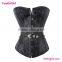 Wholesale Vintage Floral Jacquard Steampunk Corset