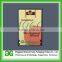 paper and plastic hang tag with Double inserts cotton thread