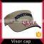 Custom Made Wholesale 100% Cotton Sun Visor Cap With Embroidery Logo