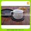 16016 Promotional waterproof genuine leather tea coffee coaster