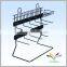 factory price custom decorative adjustable metal hanging display rack for sock