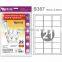 Cheapest Inkjet Print Adhesive Paper Label With 3X11 Sections